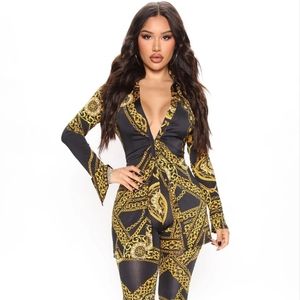 Brand New Fashion Nova two-piece pants suit